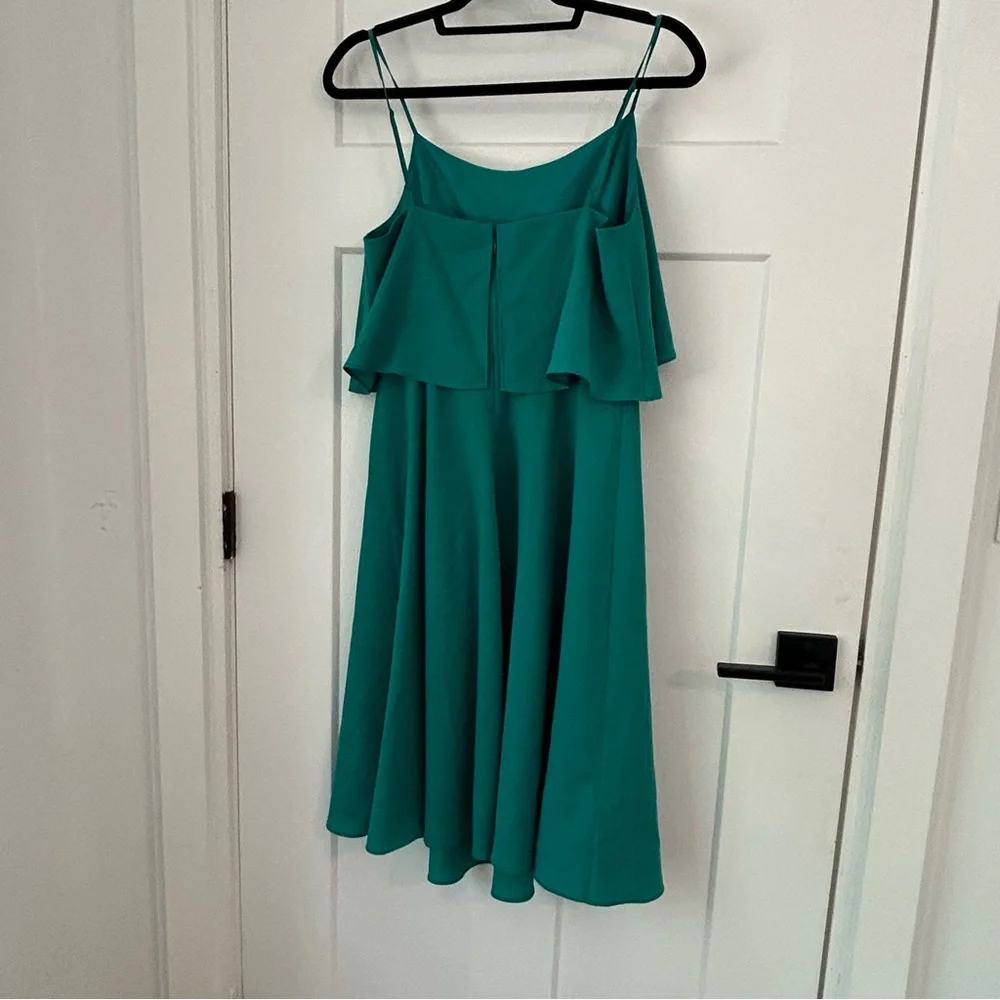 Ann Taylor Green Tiered Ruffled Sundress - Picture 3 of 4